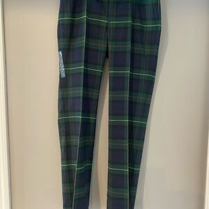 Ralph Lauren Plaid Green Navy Trousers